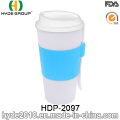 Taza de café plástica aislada libre de 16oz BPA (HDP-2097)